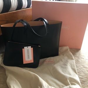 Mansur Gavriel Small Leather Tote (Ballerina)